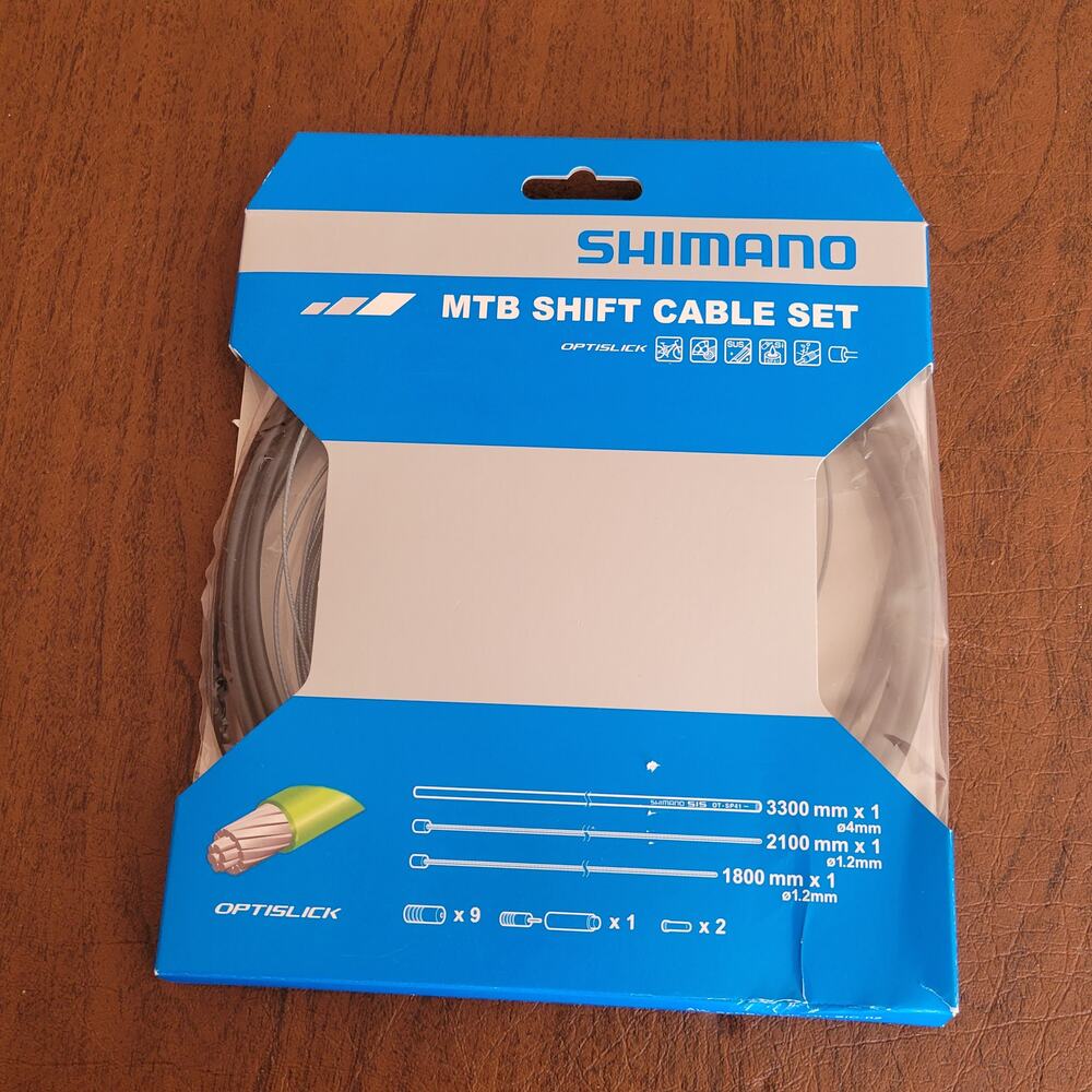 Shimano OptiSlick MTB Shift Cable Kit Set Gear BLACK Y60198090